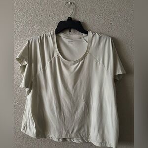 Jockey Women's Short Sleeve Cream Tee